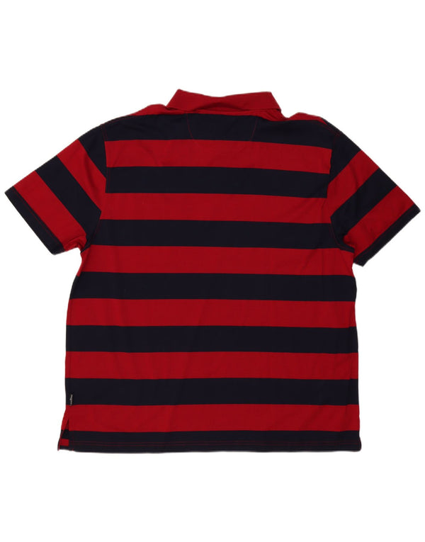 Carlo Gaggioni Mens Polo Shirt 3XL Red Striped