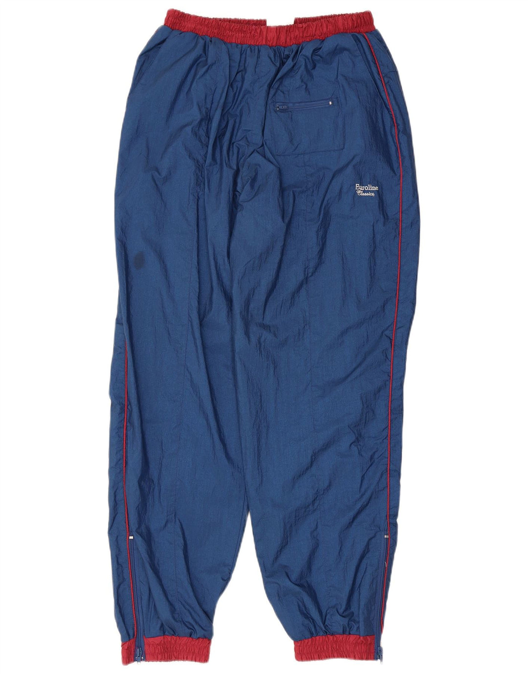 Vintage Mens Oversized Full Tracksuit Medium Navy Blue Colourblock