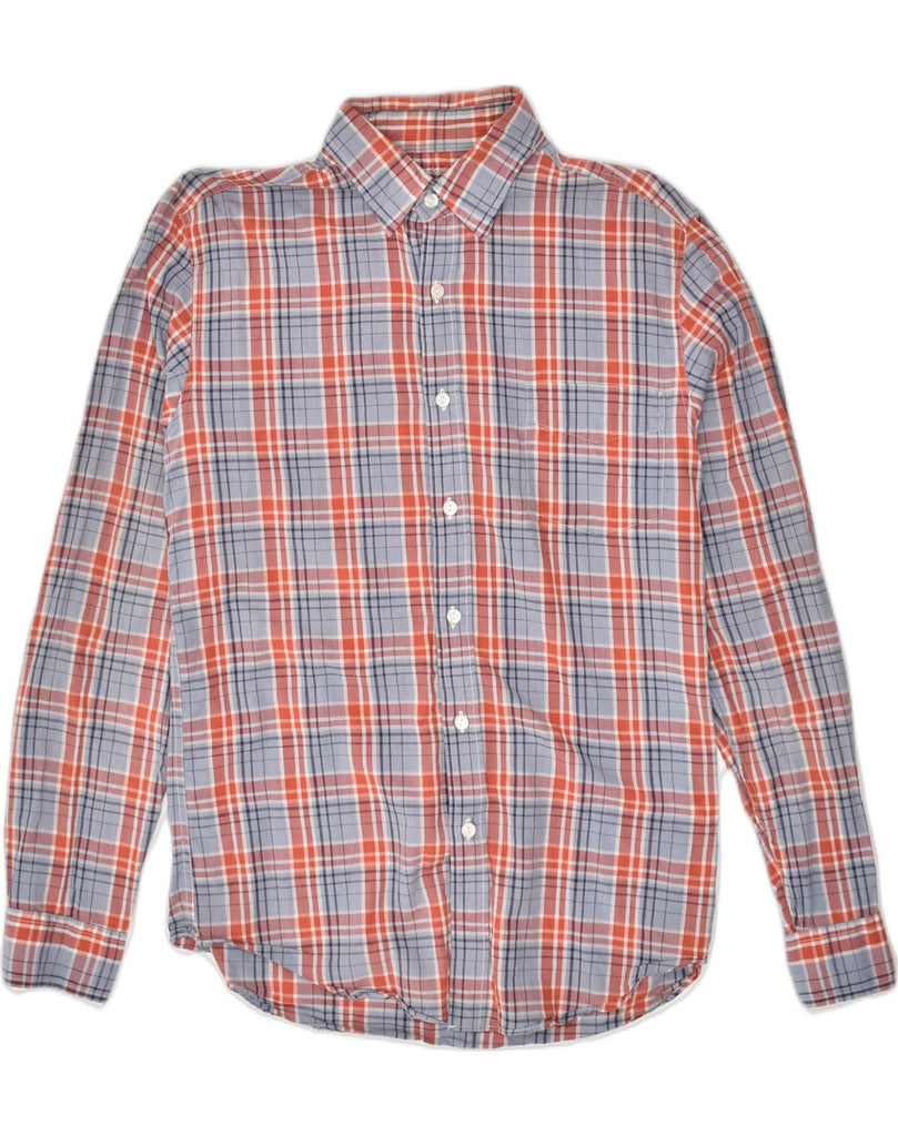 J. CREW Mens Shirt Small Grey Check Cotton | Vintage J. Crew | Thrift | Second-Hand J. Crew | Used Clothing | Messina Hembry 