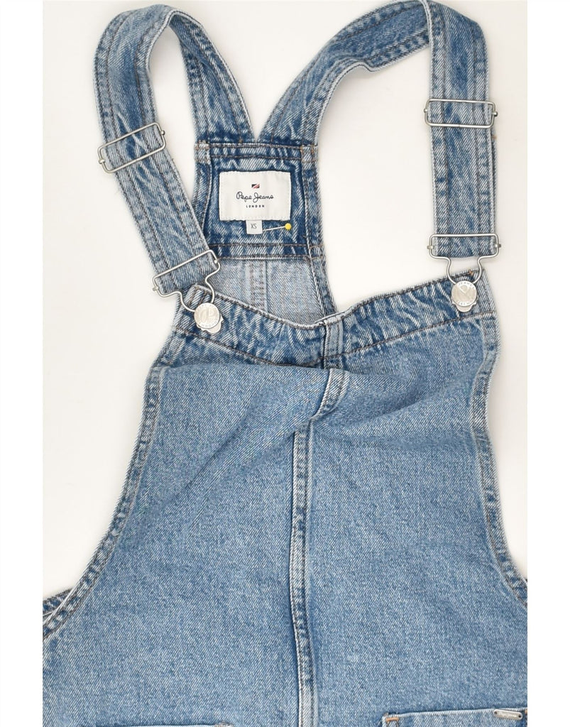 PEPE JEANS Womens Dungarees Denim Skirt XS W30  Blue Cotton | Vintage PEPE Jeans | Thrift | Second-Hand PEPE Jeans | Used Clothing | Messina Hembry 