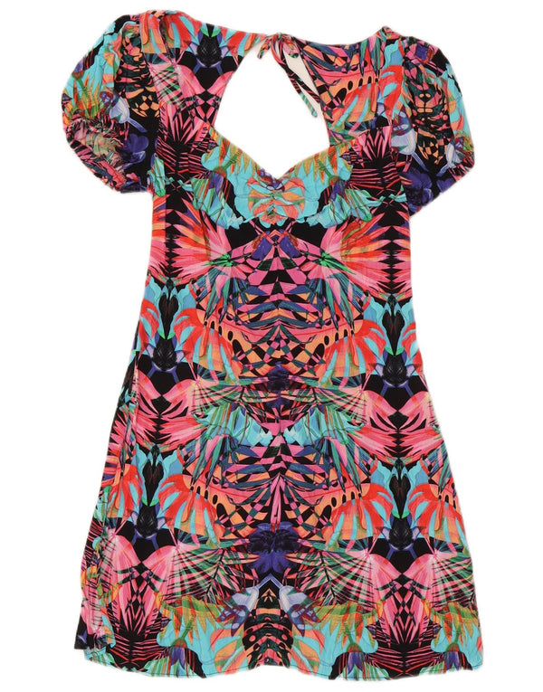 Desigual Womens Graphic A-Line Dress UK 8 Small Multicoloured Floral