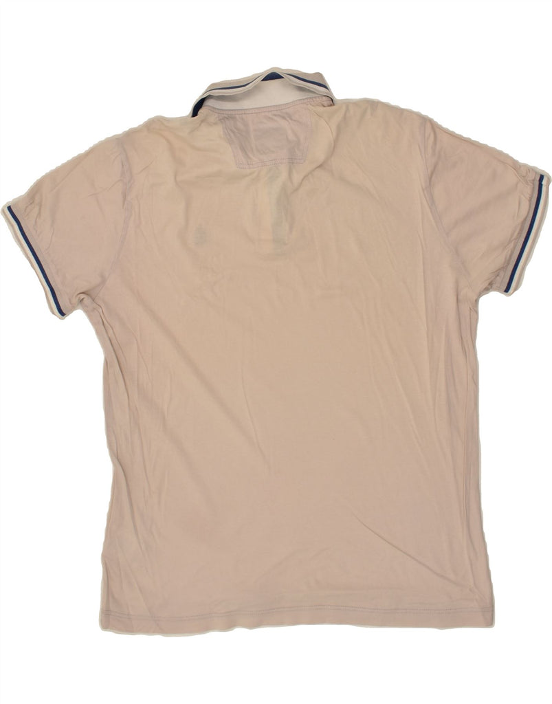 MARINA YACHTING Mens Polo Shirt XL Beige Cotton | Vintage Marina Yachting | Thrift | Second-Hand Marina Yachting | Used Clothing | Messina Hembry 