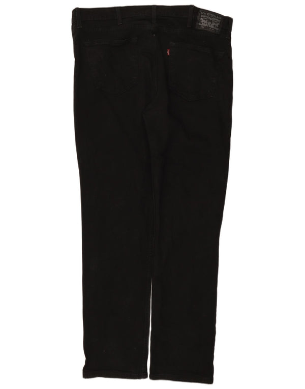 Levi's Mens 511 Slim Jeans W38 L32 Black Cotton