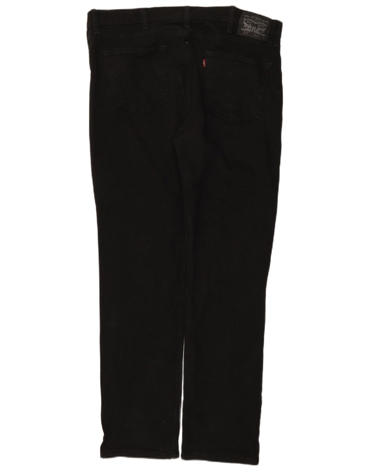 Levi's Mens 511 Slim Jeans W38 L32 Black Cotton