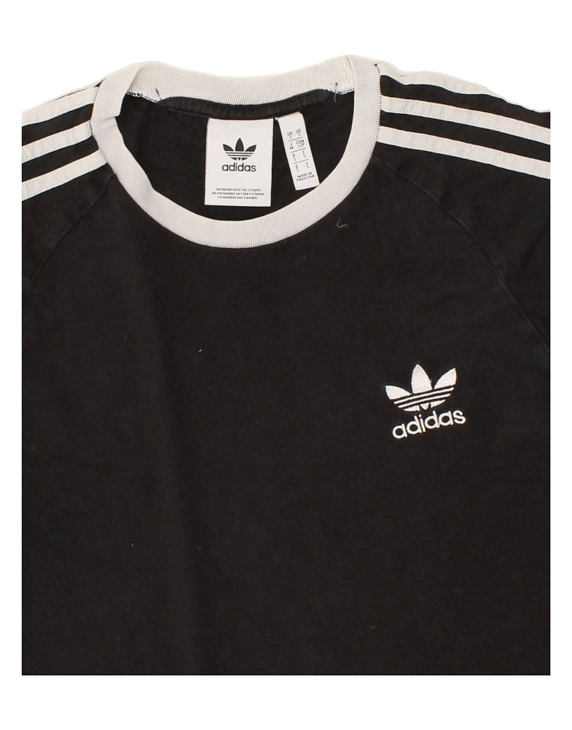 ADIDAS Mens T-Shirt Top Small Black Cotton Vintage Adidas and Second-Hand Adidas from Messina Hembry 