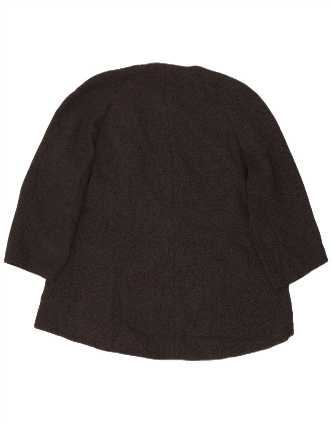 MARKS & SPENCER Womens 3/4 Sleeve Open Blazer Jacket UK 10 Small  Black