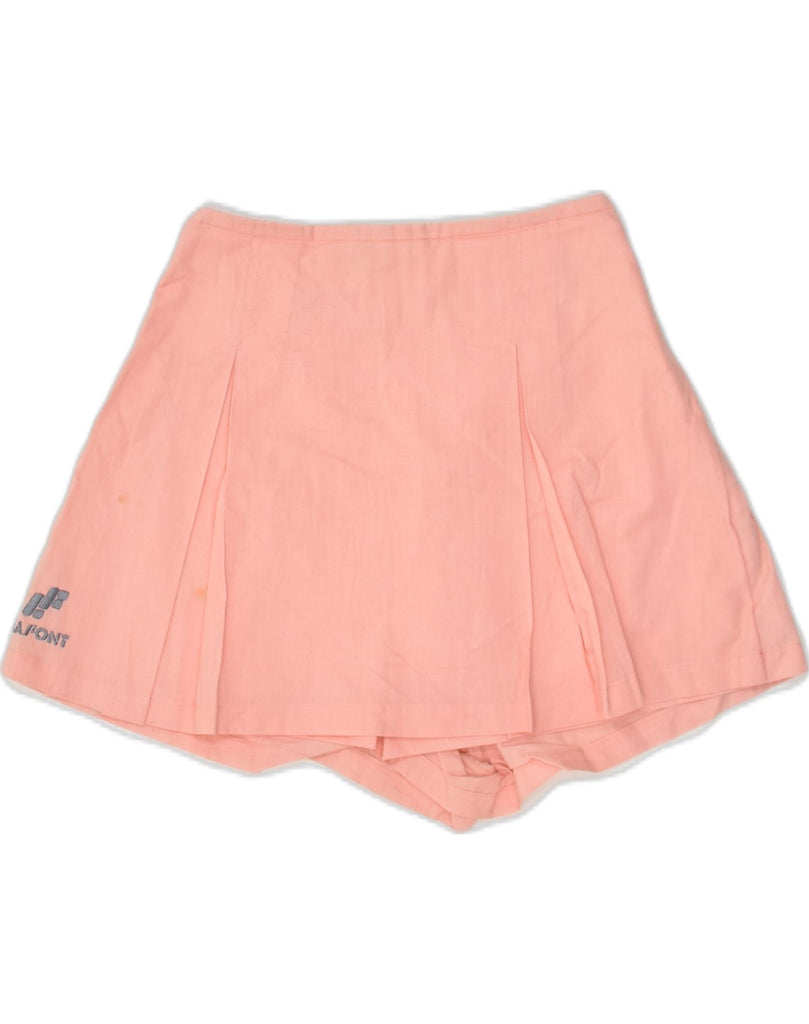 VINTAGE Womens Skort IT 42 Medium  Pink Cotton | Vintage Vintage | Thrift | Second-Hand Vintage | Used Clothing | Messina Hembry 