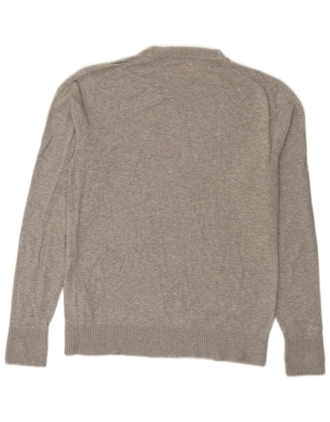 Tommy Hilfiger Mens Regular Fit Crew Neck Jumper Sweater Small Grey Cotton
