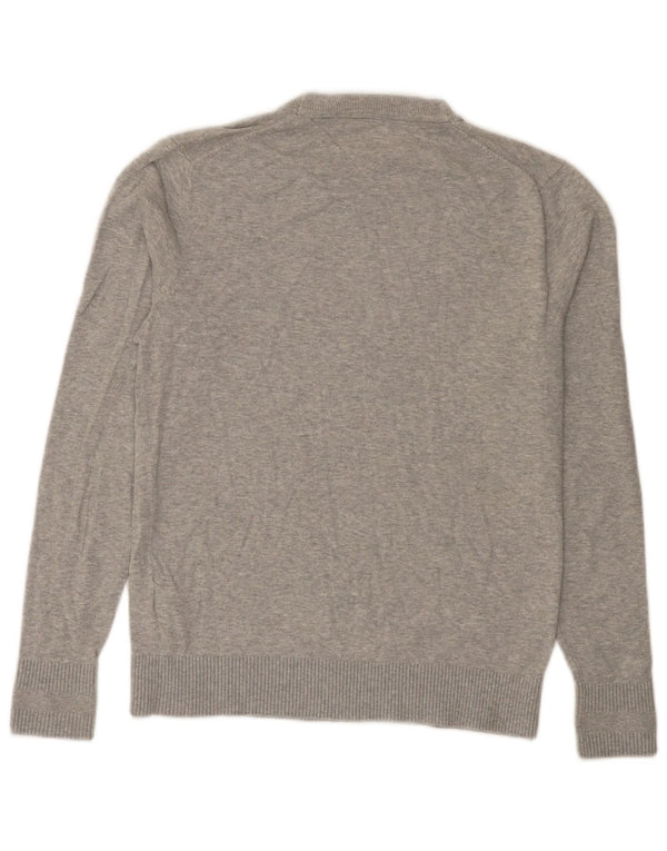 Tommy Hilfiger Mens Regular Fit Crew Neck Jumper Sweater Small Grey Cotton