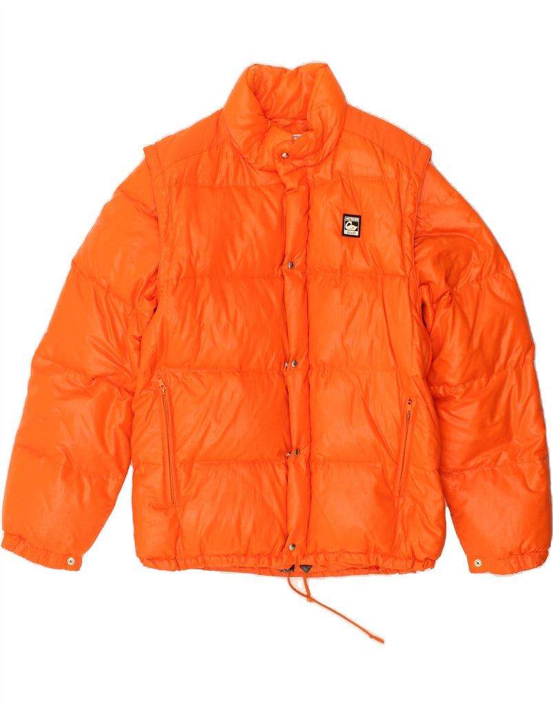 MC ROSS Mens Padded Jacket UK 38 Medium Orange Polyamide | Vintage MC Ross | Thrift | Second-Hand MC Ross | Used Clothing | Messina Hembry 