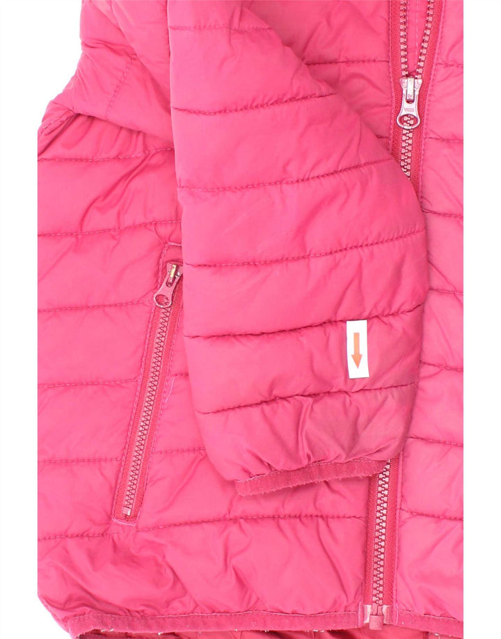 Berghaus Girls Hooded Padded Jacket 5-6 Years Pink Polyester