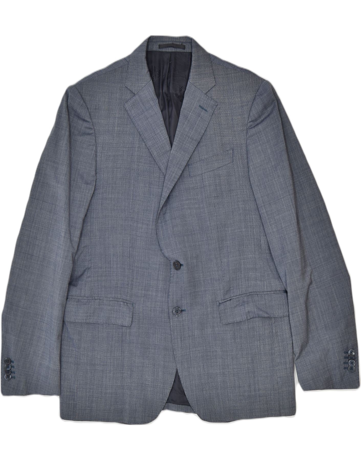 BOGGI MILANO Mens 2 Button Blazer Jacket IT 52 XL Grey Wool