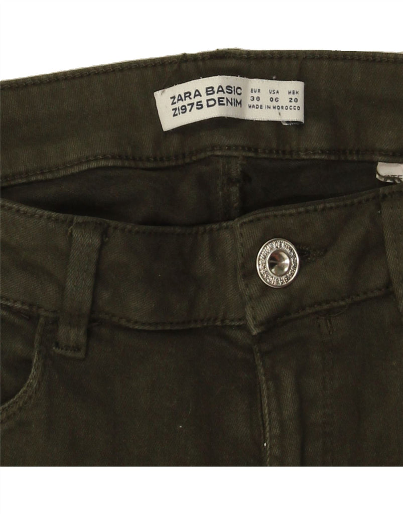 ZARA Womens Skinny Jeans EU 38 Small W28 L27 Khaki Vintage Zara and Second-Hand Zara from Messina Hembry 
