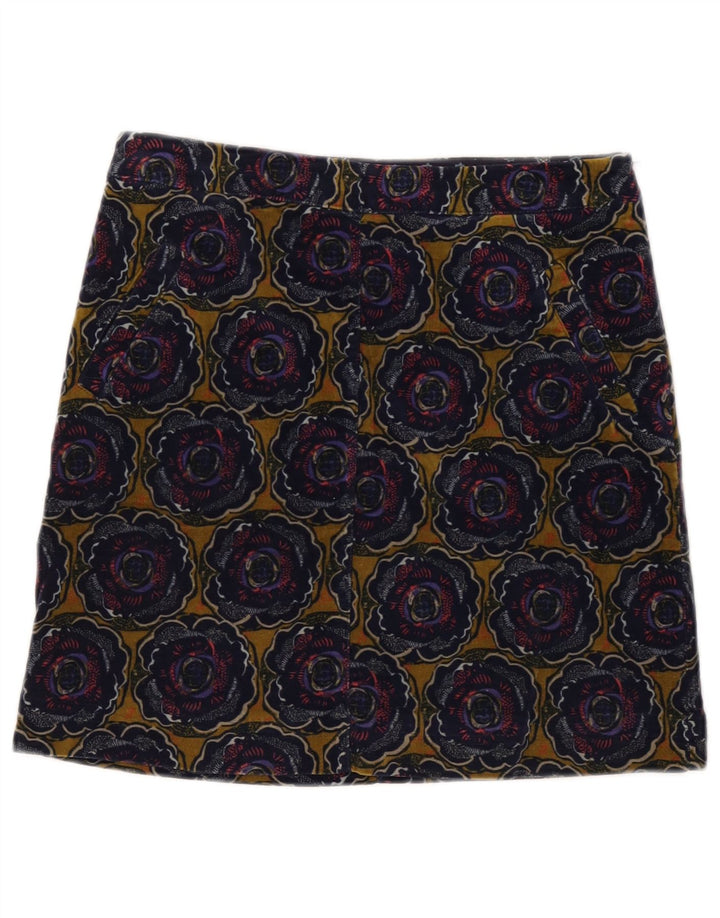 White Stuff Womens Mini Skirt UK 8 Small W27 Navy Blue Floral