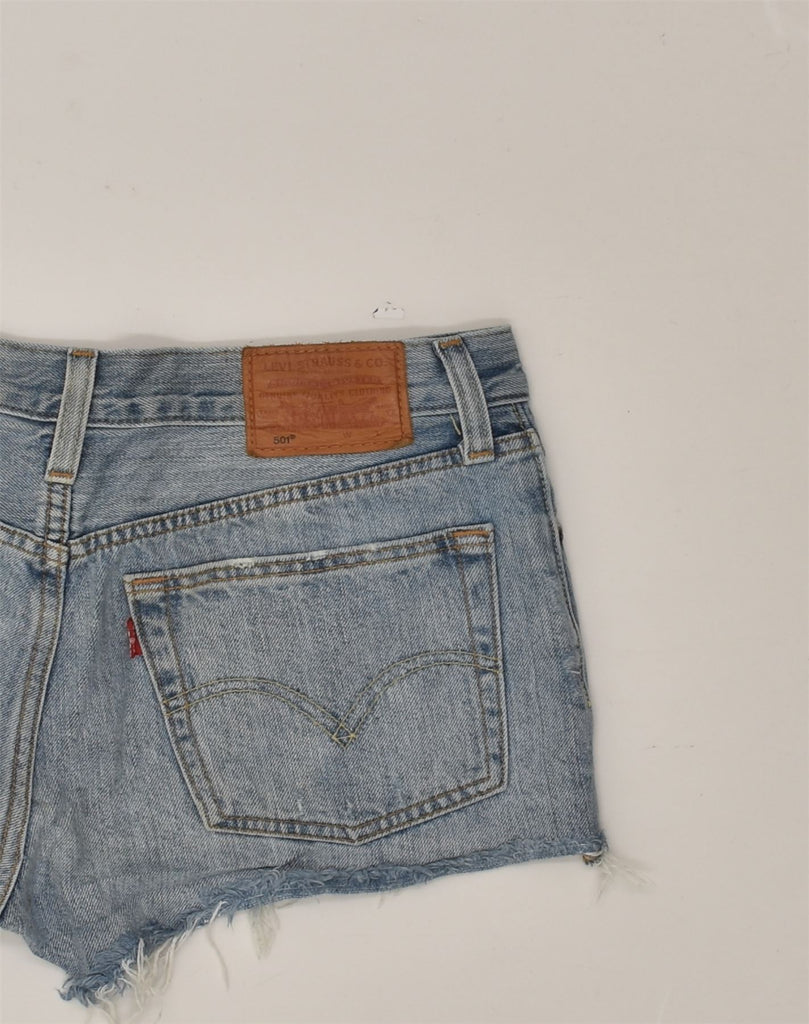 LEVI'S Womens 501 Denim Shorts W28 Medium Blue Cotton | Vintage Levi's | Thrift | Second-Hand Levi's | Used Clothing | Messina Hembry 