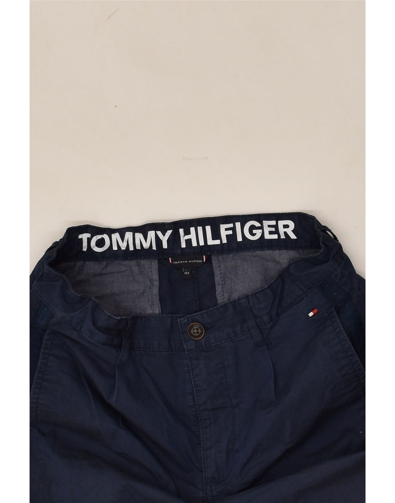 TOMMY HILFIGER Girls Slim Chino Trousers 13-14 Years W29 L28  Navy Blue | Vintage Tommy Hilfiger | Thrift | Second-Hand Tommy Hilfiger | Used Clothing | Messina Hembry 