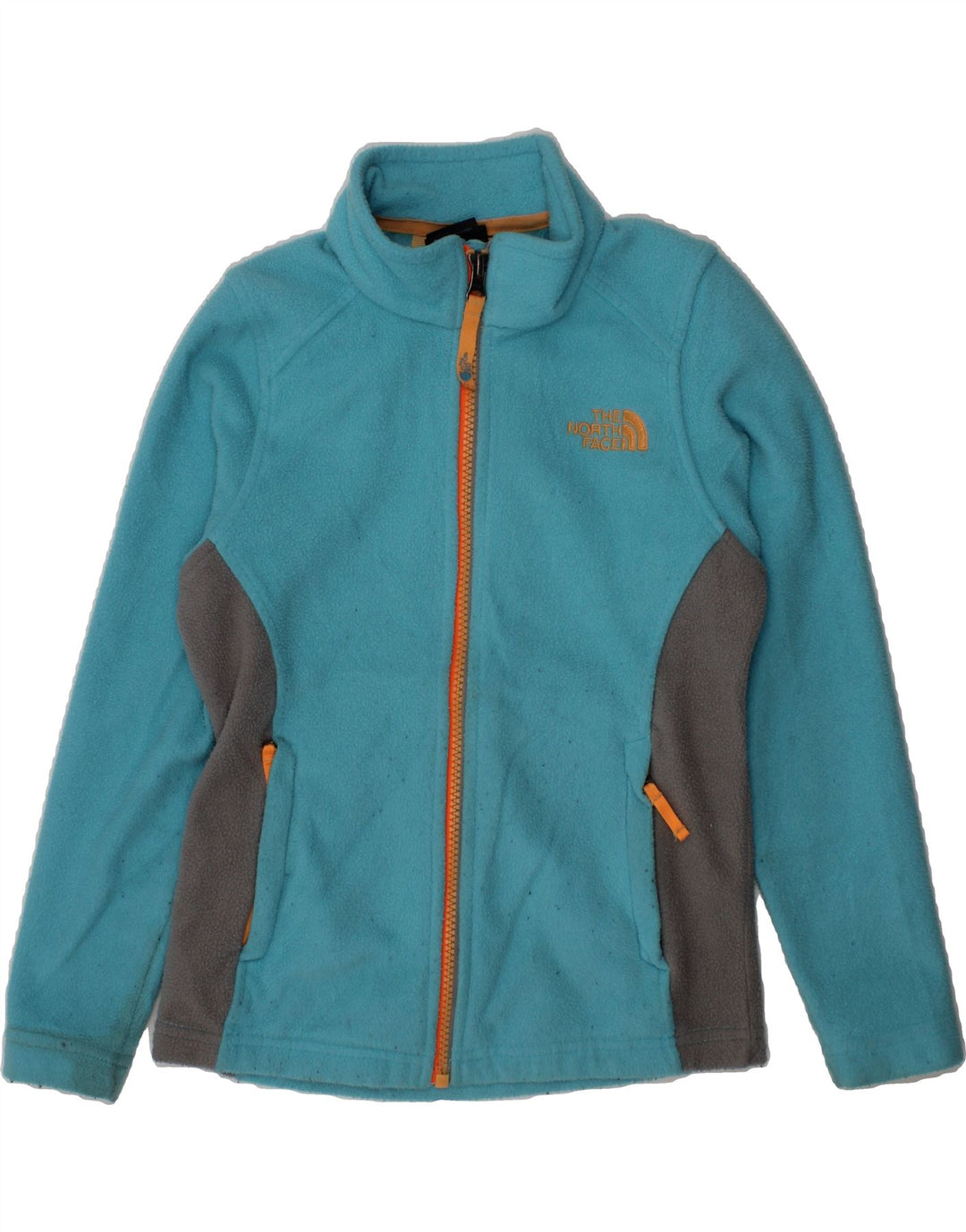 THE NORTH FACE Girls Fleece Jacket 5-6 Years XS Turquoise Polyester Vintage The North Face and Second-Hand The North Face from Messina Hembry 