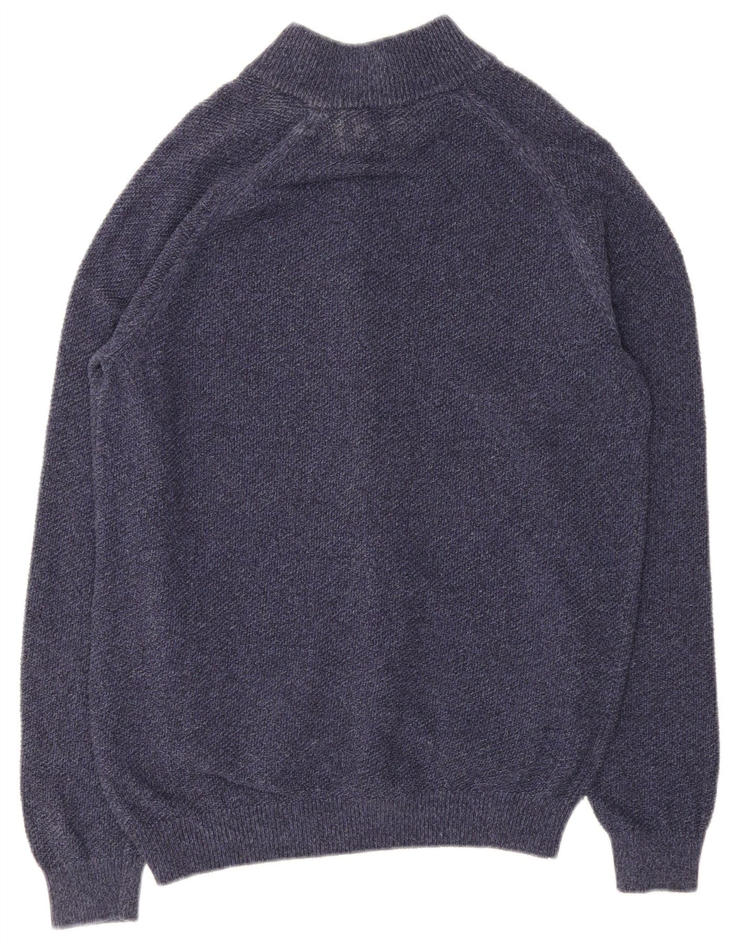Massimo Dutti Mens Cardigan Sweater Large Navy Blue Cotton