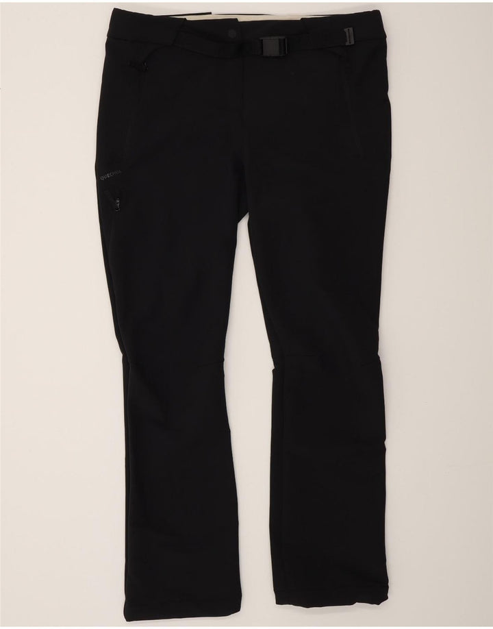 Decathlon Womens Bootcut Cargo Trousers Large W38 L31 Black Polyester