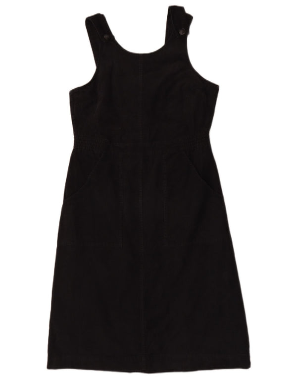 Seasalt Cornwall Womens Pinafore Dress UK 12 Medium Black Cotton
