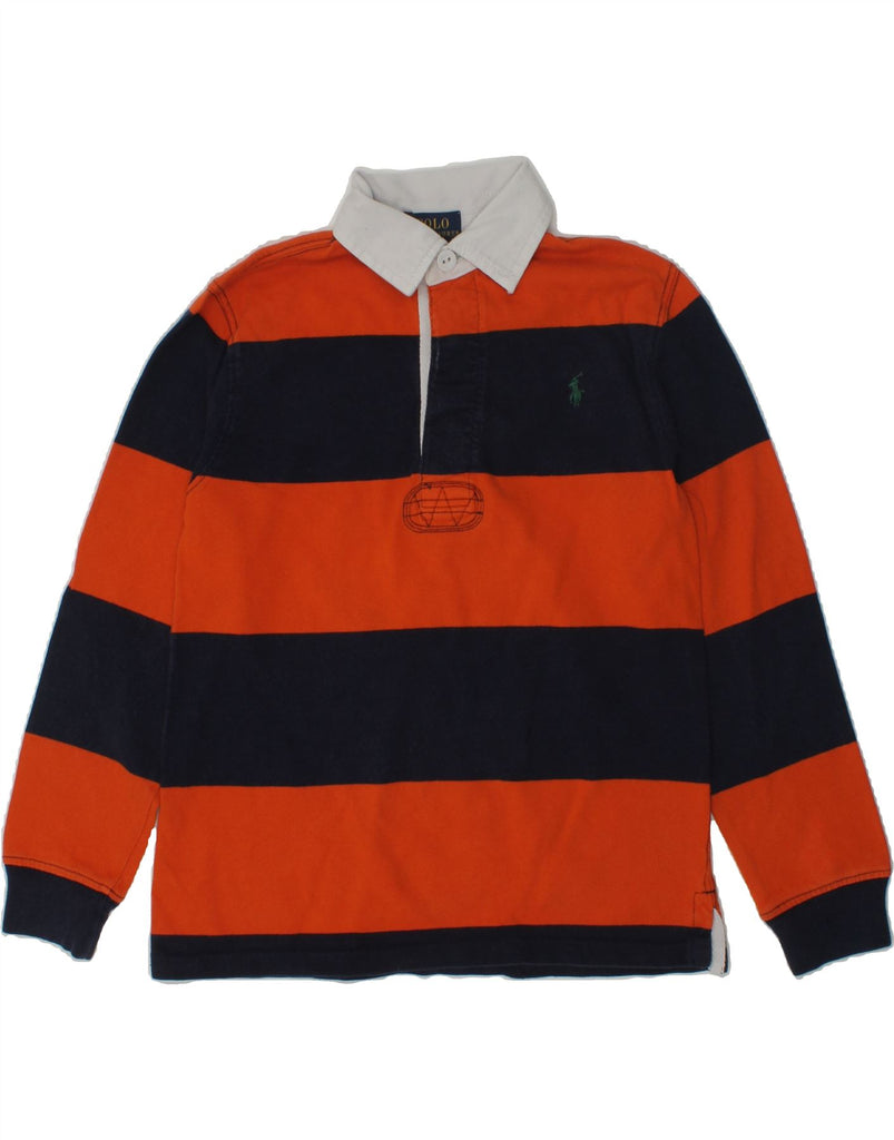 POLO RALPH LAUREN Boys Graphic Long Sleeve Polo Shirt 5-6 Years Orange | Vintage Polo Ralph Lauren | Thrift | Second-Hand Polo Ralph Lauren | Used Clothing | Messina Hembry 