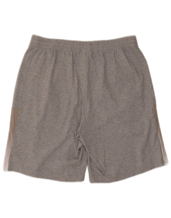 Adidas Mens Sport Shorts Large Grey Colourblock Cotton
