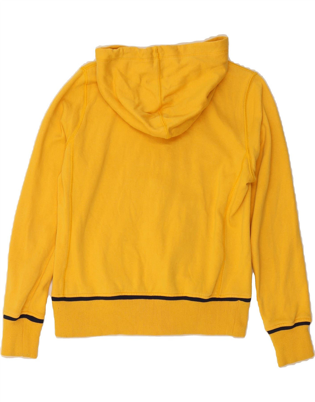 NIKE Boys Graphic Zip Hoodie Sweater 12-13 Years Yellow Cotton Vintage Nike and Second-Hand Nike from Messina Hembry 
