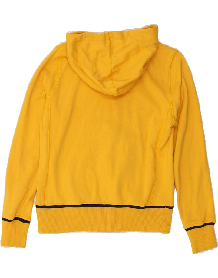 NIKE Boys Graphic Zip Hoodie Sweater 12-13 Years Yellow Cotton Vintage Nike and Second-Hand Nike from Messina Hembry 