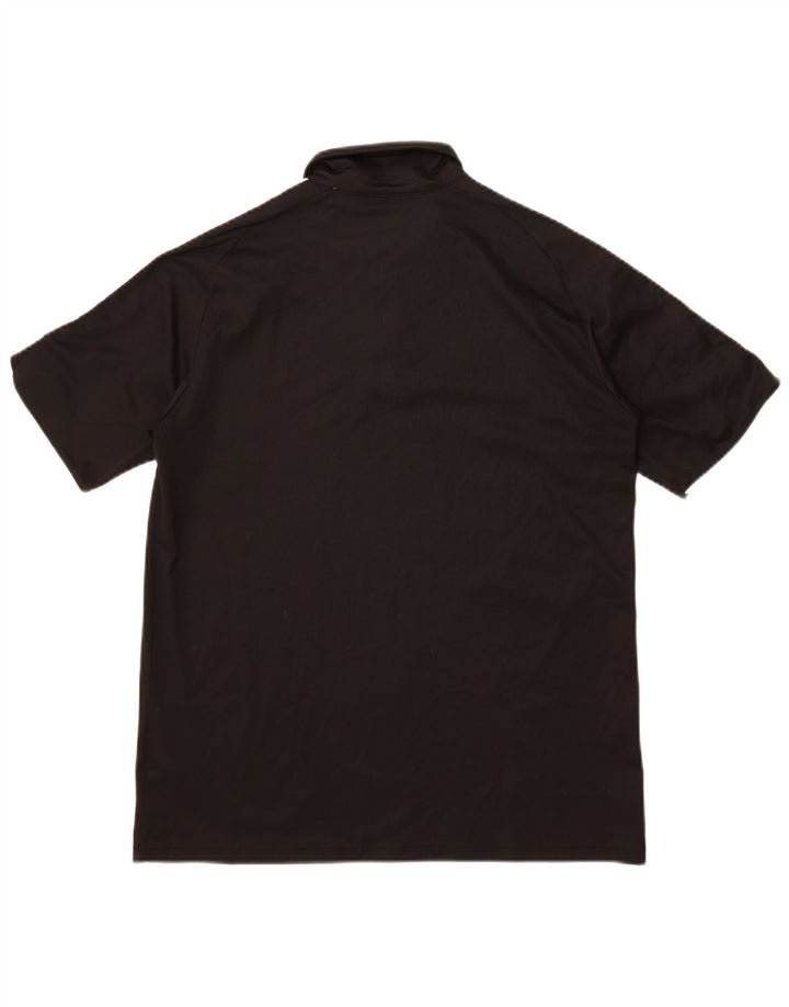 ADIDAS Mens Aeroready Regular Fit Polo Shirt Medium Black Polyester