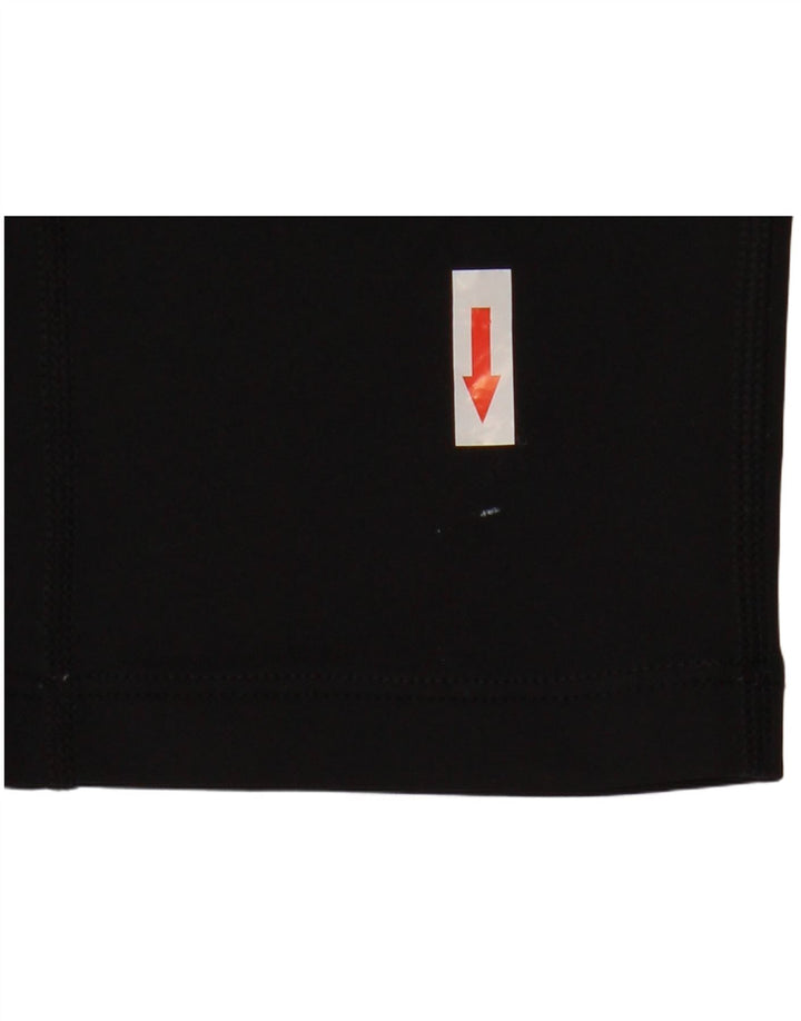 Asics Womens Capri Leggings UK 12 Medium  Black Polyester