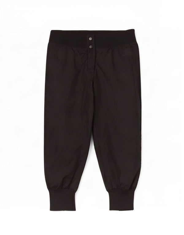 Nike Womens Capri Trousers UK 8 Small W30 L20 Black Nylon
