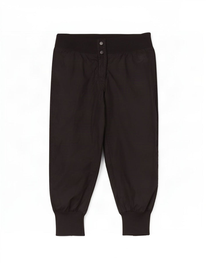 Nike Womens Capri Trousers UK 8 Small W30 L20 Black Nylon