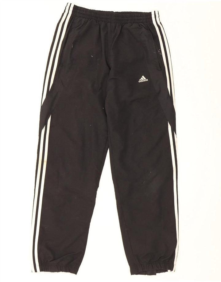 Adidas Mens Tracksuit Trousers Joggers Small Black Polyester