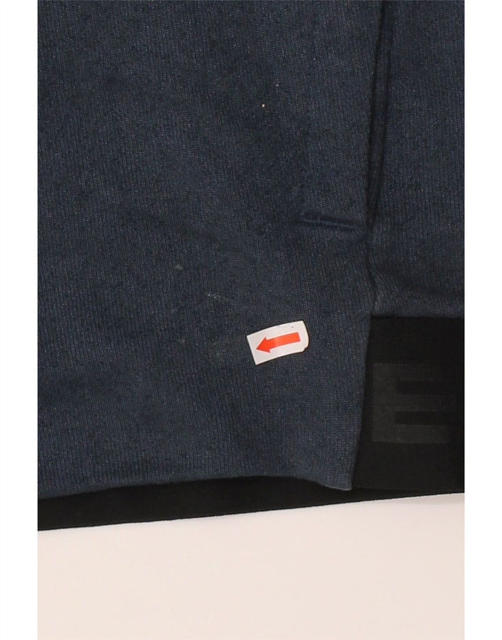 NIKE Mens Air Max Graphic Hoodie Jumper Medium Navy Blue Colourblock