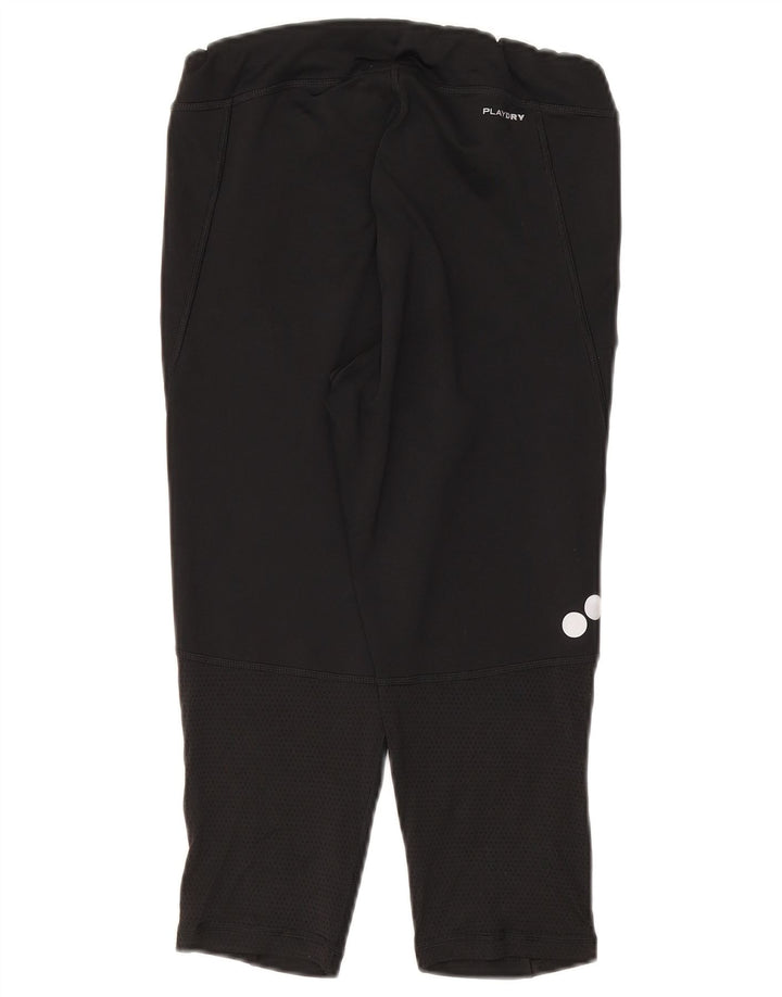 Reebok Womens Capri Leggings UK 8/10 Small  Black Polyester