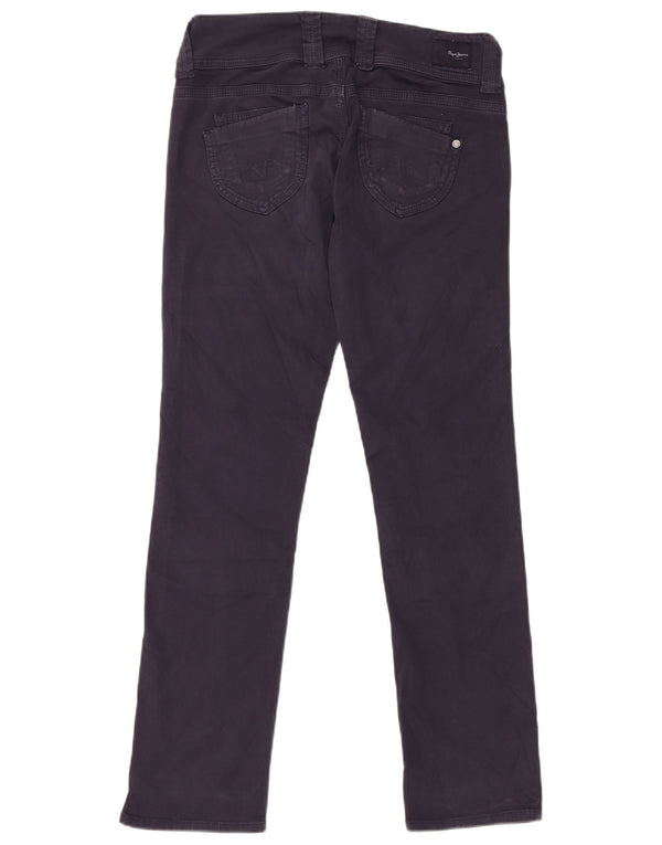 PEPE Jeans Womens Venus Low Waist Casual Trousers W29 L30 Navy Blue