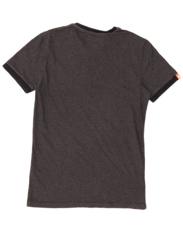 Superdry Mens T-Shirt Top Small Grey Cotton