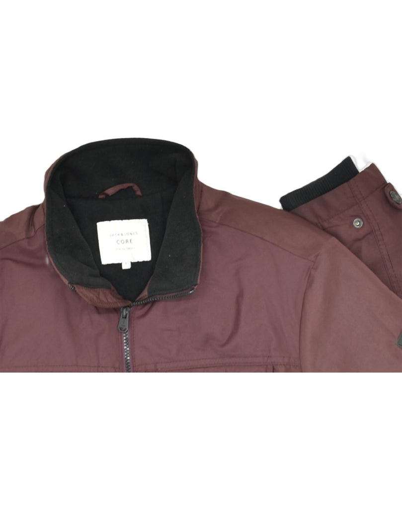 JACK & JONES Mens Windbreaker Jacket UK 40 Large Maroon | Vintage | Thrift | Second-Hand | Used Clothing | Messina Hembry 