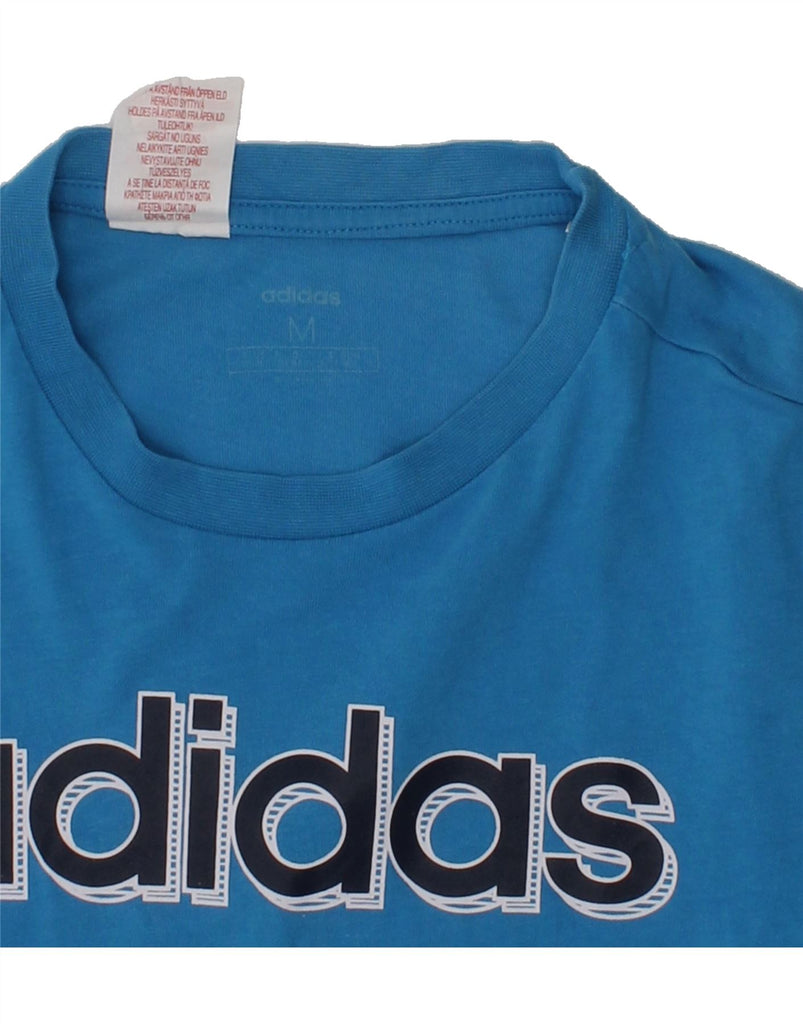 ADIDAS Boys Graphic T-Shirt Top 10-11 Years Medium Blue Cotton | Vintage Adidas | Thrift | Second-Hand Adidas | Used Clothing | Messina Hembry 