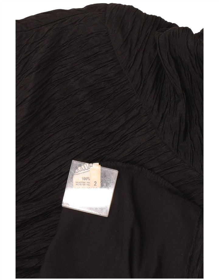 Vintage Womens Sheath Dress US 2 XS Black Polyester