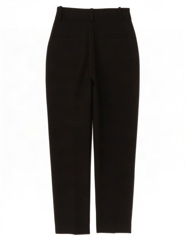 Zara Womens Tapered Chino Trousers XS W24 L28 Black