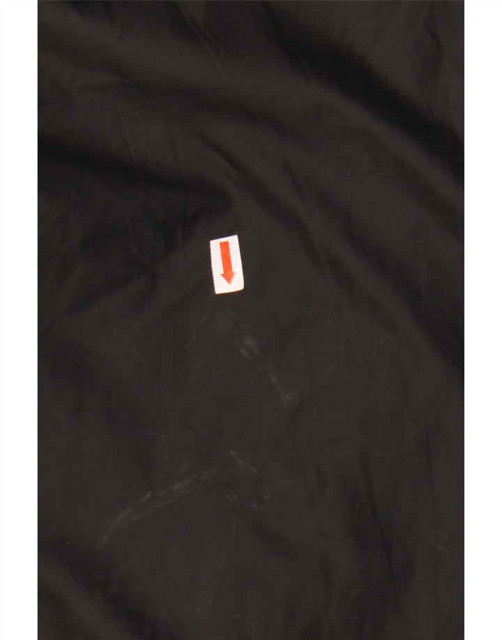 Adidas Mens Hooded Windbreaker Jacket UK 44 2XL Black Polyester