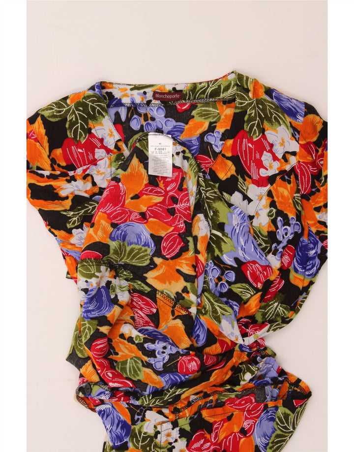 BLANCHEPORTE Womens Short Sleeve Shirt Dress IT 46 Large Multicoloured Vintage Blancheporte and Second-Hand Blancheporte from Messina Hembry 