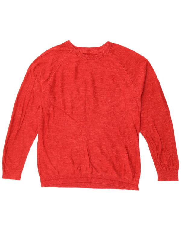 Fat Face Mens Boat Neck Jumper Sweater Medium Red Cotton