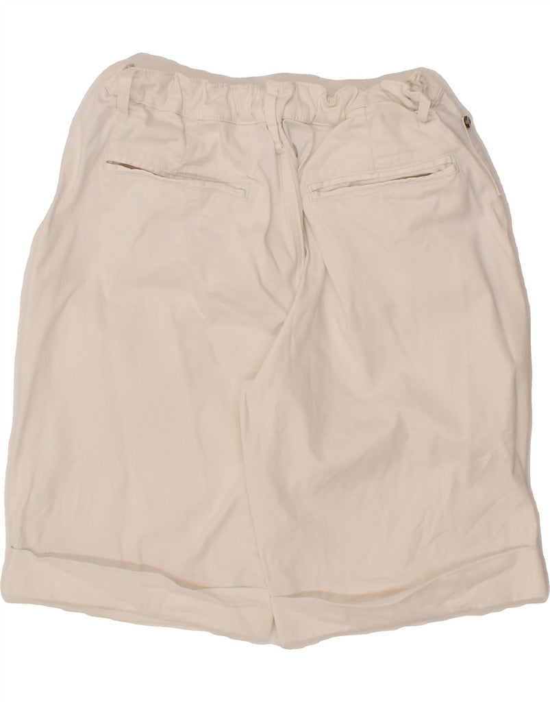 ELLESSE Womens Bermuda Shorts IT 48 XL W36  White Cotton Vintage Ellesse and Second-Hand Ellesse from Messina Hembry 