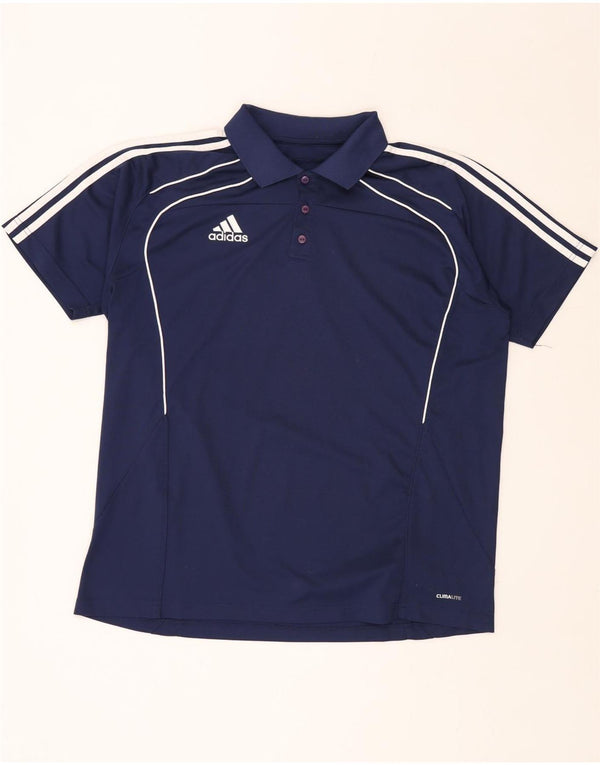 ADIDAS Mens Climalite Polo Shirt UK 46/48 XL Navy Blue Polyester