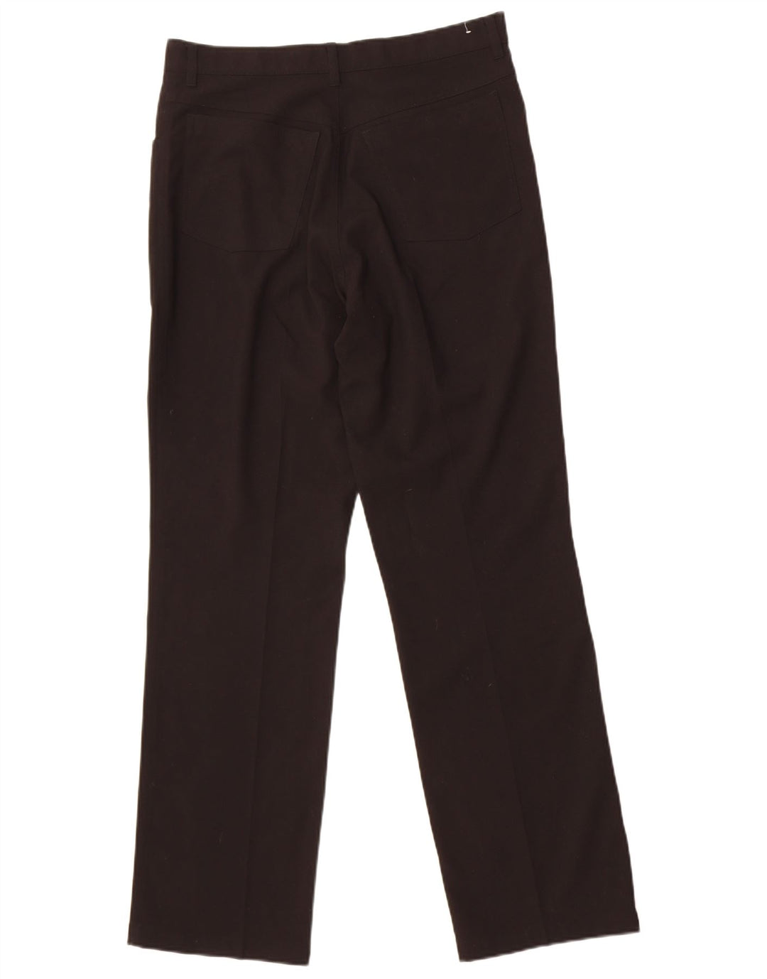 St. Bernard Mens Straight Suit Trousers W32 L31 Black Polyester