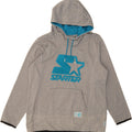 STARTER Girls Oversized Graphic Hoodie Jumper 13-14 Years Grey Polyester Vintage Starter and Second-Hand Starter from Messina Hembry 
