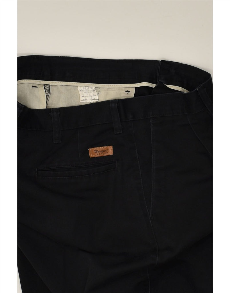 WRANGLER Mens Tapered Chino Trousers W35 L32  Black Cotton | Vintage Wrangler | Thrift | Second-Hand Wrangler | Used Clothing | Messina Hembry 