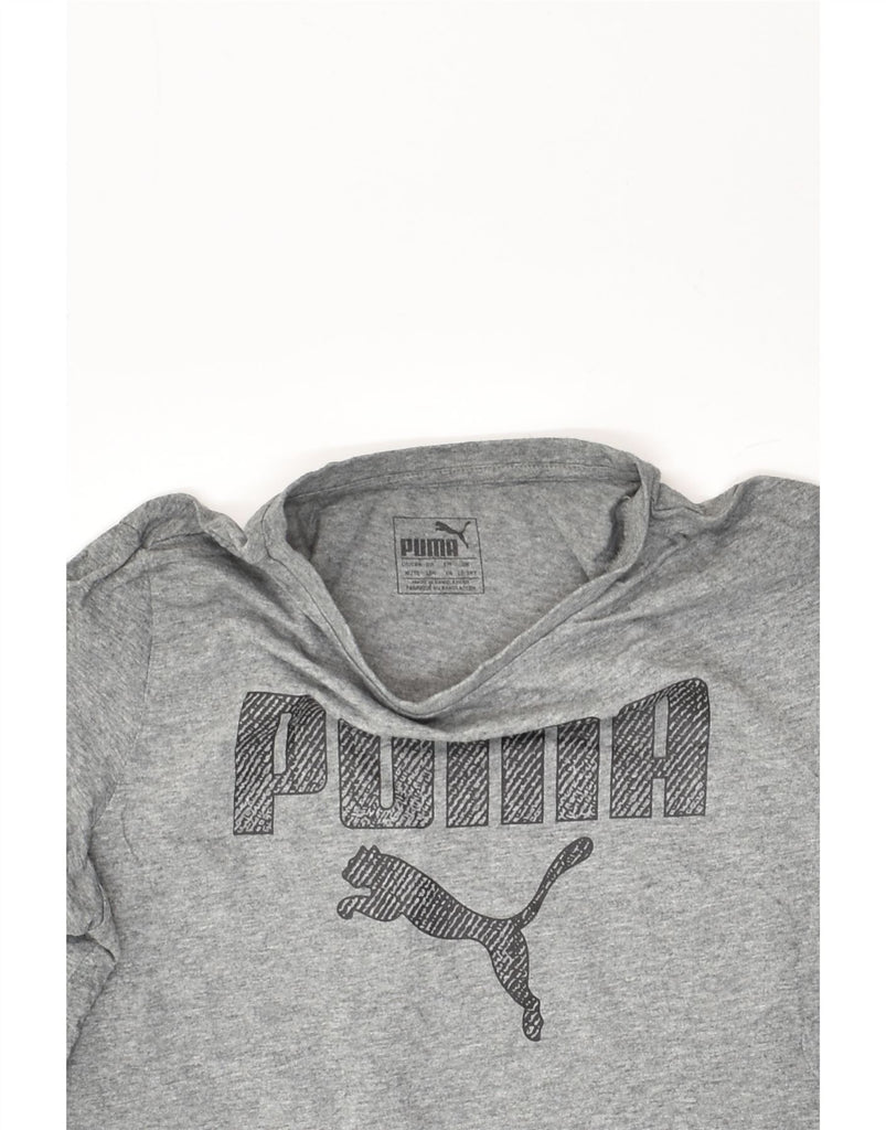 PUMA Boys Graphic T-Shirt Top 13-14 Years Grey Cotton | Vintage Puma | Thrift | Second-Hand Puma | Used Clothing | Messina Hembry 